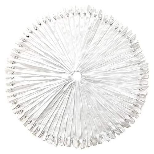 40 db DOITEM cipzár készlet, fehér, nylon 60 x 2,5 cm 123910698