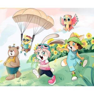 Комплект диамантени картини Pttozan, многоцветни, 30 x 40 см 123911131 - Комплект за изкуства и занаяти