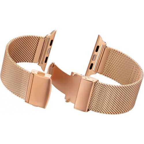 Remienok pre Apple Watch 6/5/4/3/2/1 AFEKYY, nehrdzavejúca oceľ, zlatý 123911275