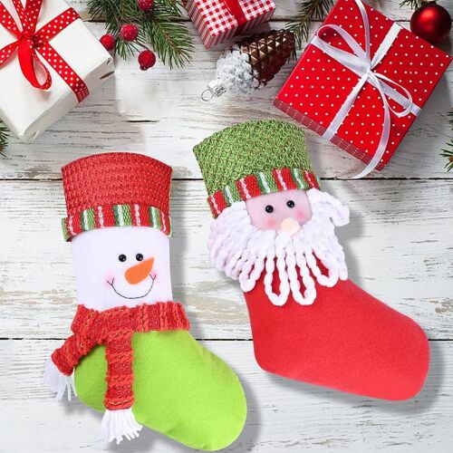 Set de 3 ciorapi de Craciun Theuwnee, multicolor, textil, 32 x 21 cm