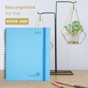 Poprun Agenda, Papier, hellblau, 25,9 x 21,2 cm 123911881 - Kalender