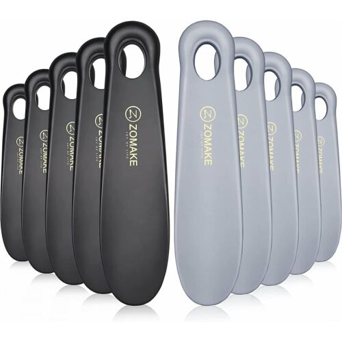 10er Set Zomake Schuhregale, Kunststoff, grau/schwarz, 18,5 x 3,5 x 4,5 cm 123911873