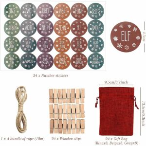 Orlegol - Calendar Advent - 24 Saculeți - Multicolor 123912178 - Calendare de Advent