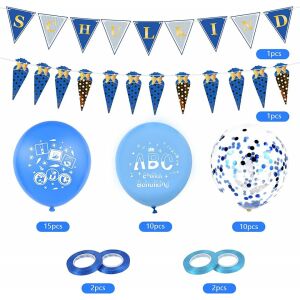 Narodeninová sada Herefun, latexová, biela/modrá, 41 dielov 123912204 - Párty dekorácie