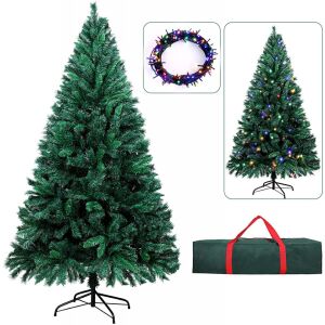 Brad de Craciun Ousfot, LED, PVC, verde, 185 cm 138549354 - Brazi artificiali & brazi de Crăciun și Suporturi pentru bradul de Crăciun