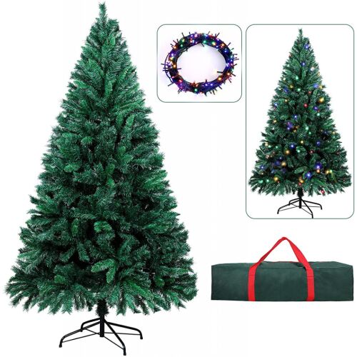 Brad de Craciun Ousfot, LED, PVC, verde, 185 cm 138549354