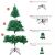 Vianočný stromček Ousfot, LED, PVC, zelený, 185 cm 138549354