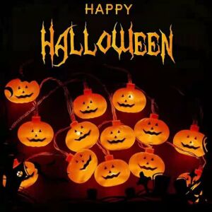 Instalatie pentru Halloween Aiweomi, plastic, portocaliu, 3 m 123912254 - Decorațiuni de Halloween