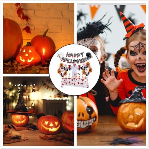 Zestaw dekoracji na Halloween Anyingkai, 11 elementów, wielokolorowy, lateks/PCW 123912438