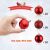 30er Set LessMo Weihnachtskugeln, Kunststoff, rot, 4 cm 123912344