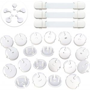 MOKIU Set Siguranțș Copii - 23 Piese, Alb 123912743 - Încuietori de siguranță pentru copii