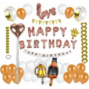 PARTY GO szülinapi szett, fólia/latex, többszínű, 57 db 123912759 - Party Go