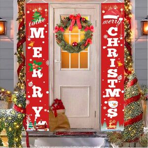 3er-Set Weihnachtsbanner JOKILY, Textil/Papier, mehrfarbig, 180 x 30 cm / 300 cm 123913065 - Saisonale Dekoration