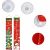Jokily Weihnachtsbanner-Set, 3-teilig, Textil/Papier, Multicolor, 180 x 30 cm/300 cm 123913048