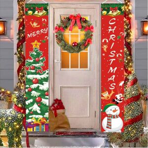 Jokily Weihnachtsbanner-Set, 3-teilig, Textil/Papier, Multicolor, 180 x 30 cm/300 cm 123913048 - Saisonale Dekoration