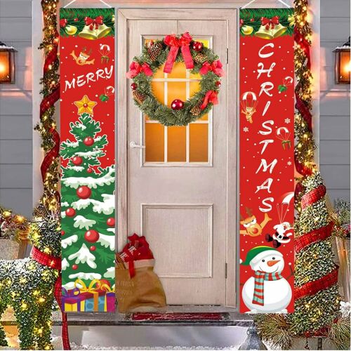 Jokily Weihnachtsbanner-Set, 3-teilig, Textil/Papier, Multicolor, 180 x 30 cm/300 cm 123913048