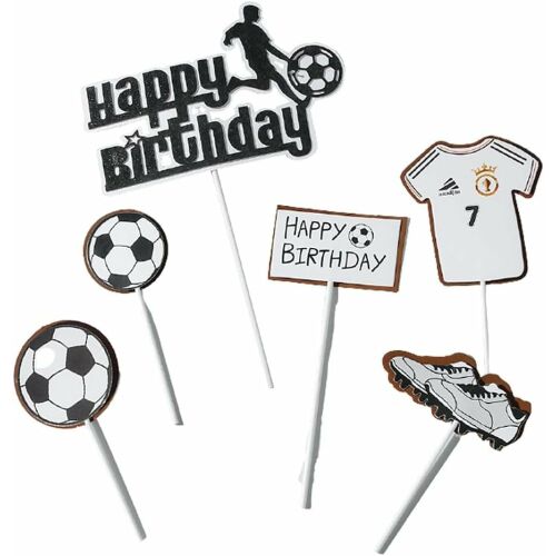 Tortadíszek N\O, akril, fehér/fekete, 6 darab 123913545