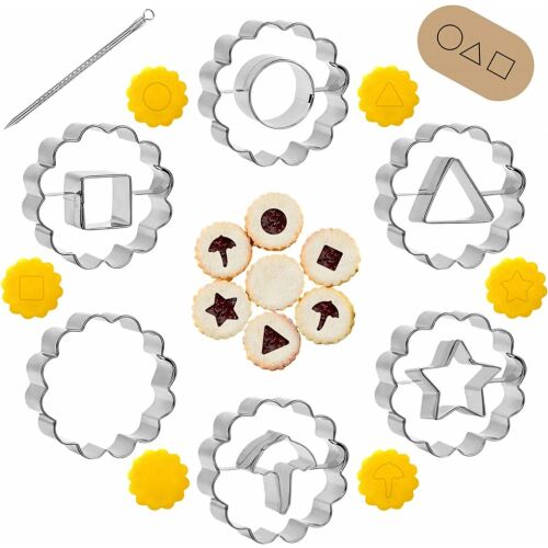 6er-Set Mizijia-Kuchenformen, Edelstahl, Silber, 6 x 6 cm 123913968