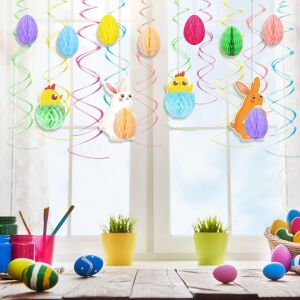 Sada veľkonočných dekorácií Lanmok, papier/plast, viacfarebná, 21 kusov 123914053 - Párty dekorácie