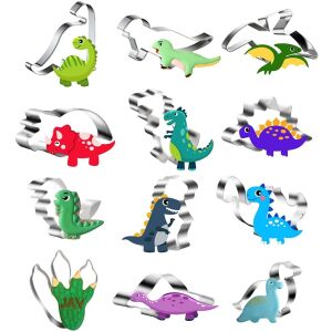 Комплект от 12 формички за бисквити Dkiny, неръждаема стомана, сребристо 123914382 - Зацапване на тортата