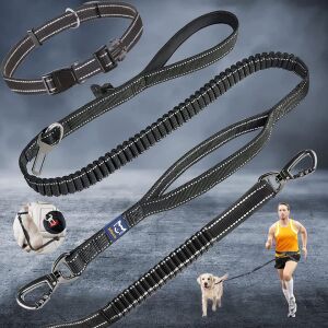 Smycz podwójna dla psa Miscis, metal/nylon, czarna, 150 cm 123915718 - Trzymanie kotów