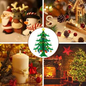 DYWW Ozdoba choinkowa, drewno, wielokolorowa, 19 x 26 cm 123916346 - Dekoracja sezonowa