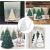 Set aus zwei Weihnachtsbaum- und Hirschformen, Kohlenstoffstahl, Silber, 95 x 90 mm / 98 x 75 mm 123916322