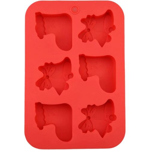 DYWW karácsonyi tortaforma, piros, szilikon, 25,8 x 17 x 2,5 cm 123916368