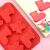 DYWW Weihnachtskuchenform, Rot, Silikon, 25,8 x 17 x 2,5 cm 123916368