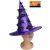 Halloween Hexenhut Hooin, Polyester, lila/schwarz, 40x40cm 123916488