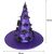 Halloween Hexenhut Hooin, Polyester, lila/schwarz, 40x40cm 123916488