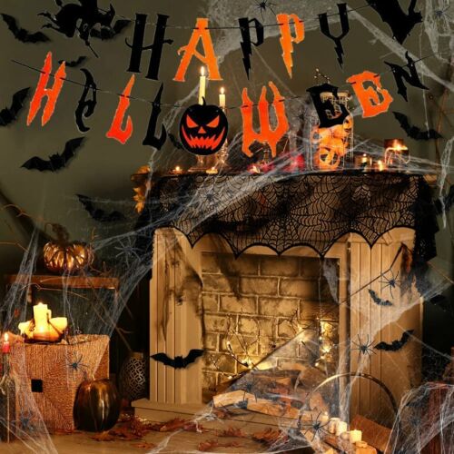 Sada 36 halloweenskych ozdôb Metaparty, viacfarebná, polyester/PVC 123918263