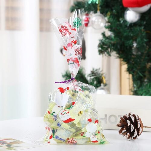 Sada 100 vrecúšok a 100 šnúrok Mohowin, plast/polyester, viacfarebná, 13 x 27 cm