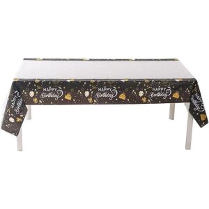 Fețe de Masă Petrecere - Alb/Negru/Auriu - 137x274 cm - Set 2 123919858 - Fețe de masă