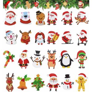 Set de 24 stickere cu diamante Vinphish, rasina, multicolor 123920776 - Puzzle-uri diamant jigsaw