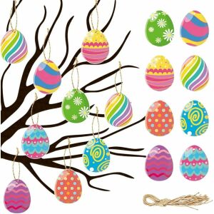 Zestaw 16 pisanek MXJFYY, papier, wielokolorowe, 7 x 8,5 cm 123921628 - Dekoracja wielkanocna