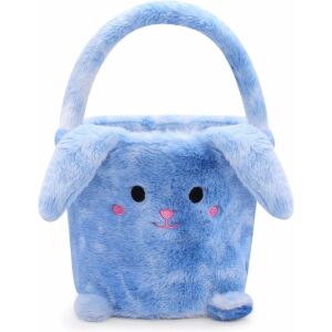 Coșuleț Iepuraș de Paște - Textil, Albastru, 23x36cm 123921713 - Decorațiuni de Paște