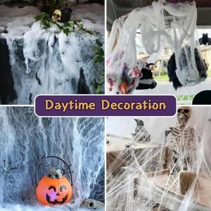 Zestaw tkanin na Halloween Maxee, 40 pająków i 4 instalacje, plastik/bawełna, wielokolorowy 123923040 - Dekoracja na Halloween