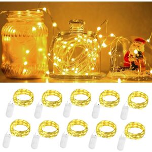 Sada 10 inštalácií Cshare, LED, plast, teplá biela, 2 m 123923208 - Vianoce