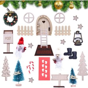 Set decoratiuni de Craciun Palwin, textil/plastic/lemn, multicolor, 27 piese 123923424