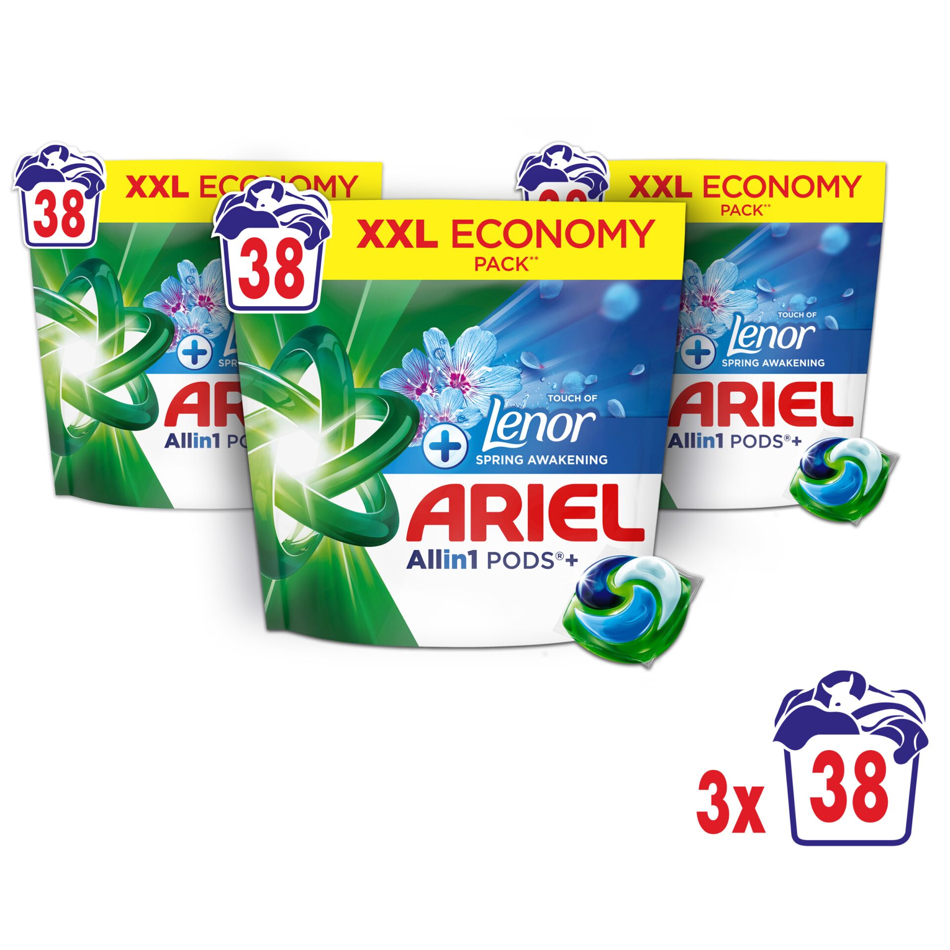 E-shop Ariel Allin1 Pods+ + Touch of Lenor Fresh Air pracie kapsule 114 praní