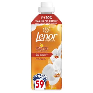 Lenor Zmiękczacz do tkanin Gold Orchid & Vanilla, 59 prań, butelka 1239ml, terapia zapachowa, 3x dłużej utrzymujący się zapach - Dom i ogród