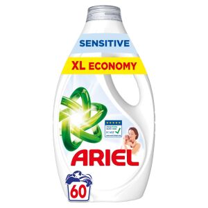 Ariel Sensitive Tekući deterdžent za rublje, XL Economy, 60 pranja, za osjetljivu kožu - Ariel Gel za pranje rublja