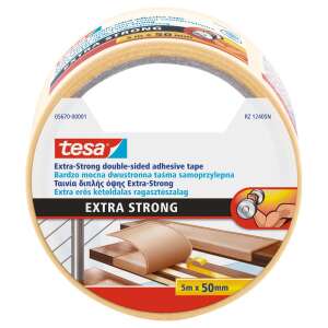 Tesa Extra Strong double-sided adhesive tape, 50mm x 5m - Adhesive Tape