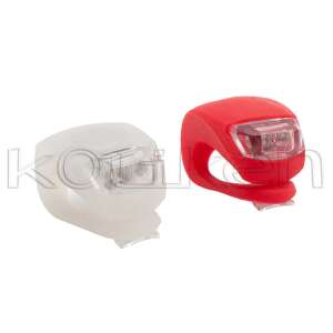 Zestaw lamp błyskowych silikonowych 2 diody biało-czerwone