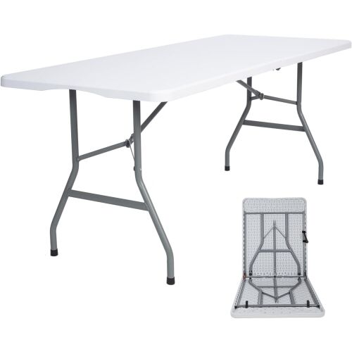 Pepita folding camping table 180cm #white