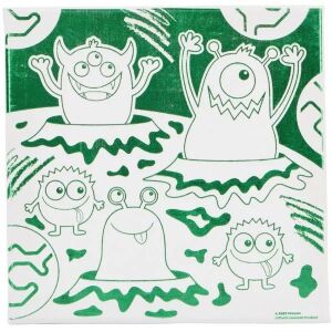 Crayola: Platno za slikanje s uzorkom čudovišta - 20 x 20 cm 123930100 - Igračka