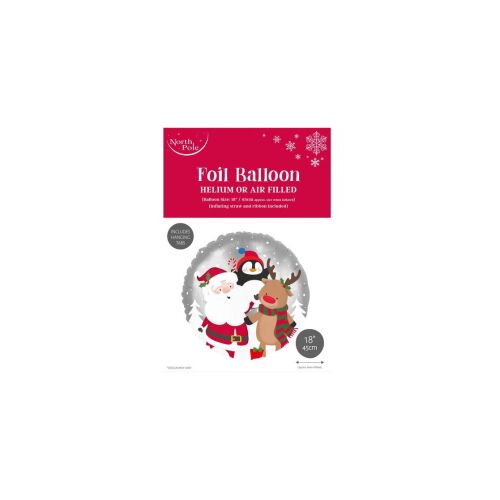 Iris Télapó és barátai Karácsonyi Dekorációs léggömb 18cm - Mintás 123931946