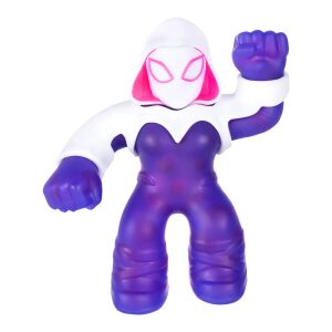 Goo Jit Zu Marvel Heroes Ghost Spider Akčná Figúrka, Roztiahnuteľná, Fialová a Biela,  Mäkká, Zberateľská - Goo Jit Zu