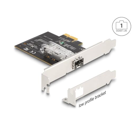 DeLock 88318 PCI-E Gigabites SFP Portbővítő kártya
